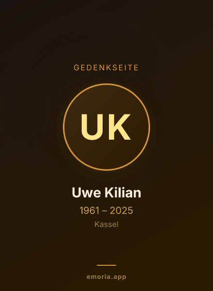 Gedenkportrait von Uwe Kilian