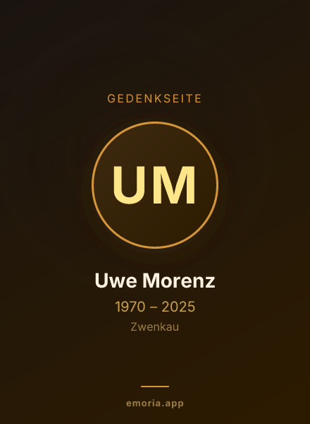 Gedenkportrait von Uwe Morenz