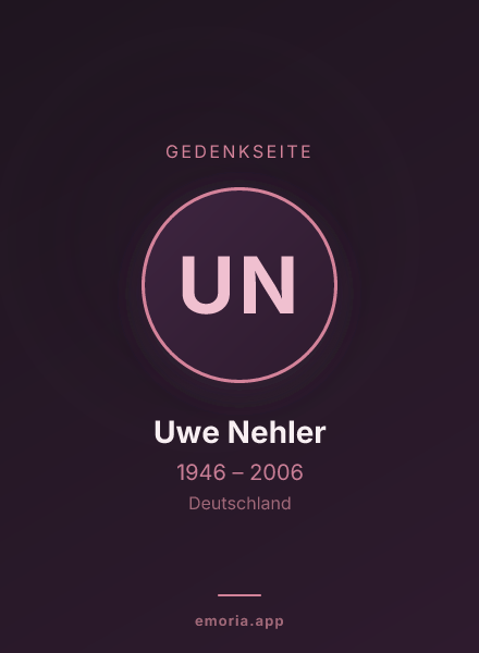 Gedenkportrait von Uwe Nehler