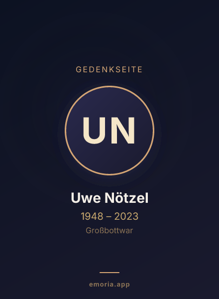 Gedenkportrait von Uwe Nötzel