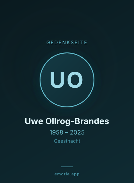 Gedenkportrait von Uwe Ollrog-Brandes