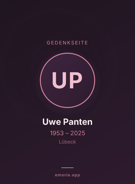 Gedenkportrait von Uwe Panten