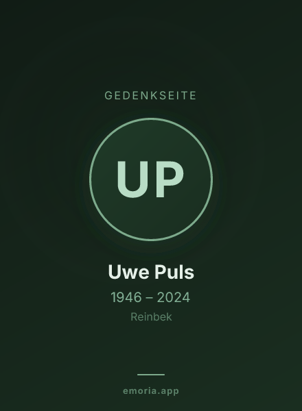 Gedenkportrait von Uwe Puls