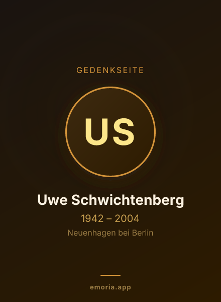 Gedenkportrait von Uwe Schwichtenberg