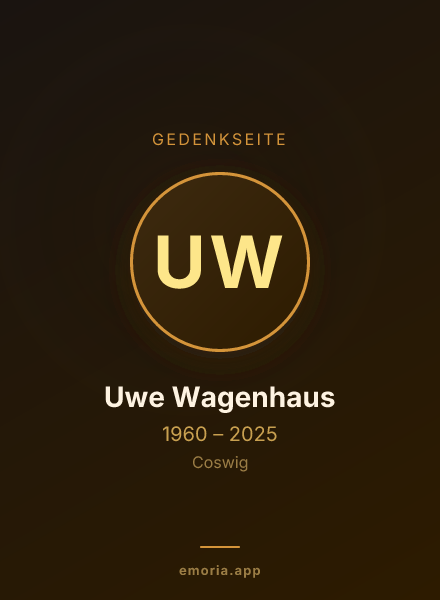 Gedenkportrait von Uwe Wagenhaus