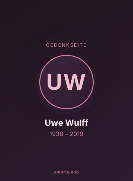 Gedenkportrait von Uwe Wulff