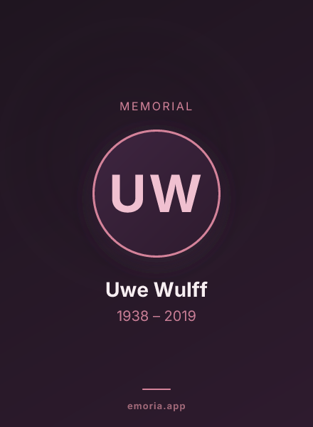 Memorial portrait of Uwe Wulff