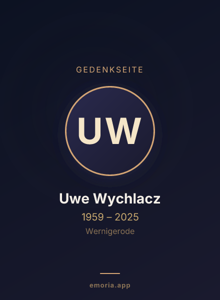 Gedenkportrait von Uwe Wychlacz