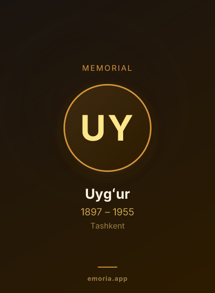 Memorial portrait of Uygʻur