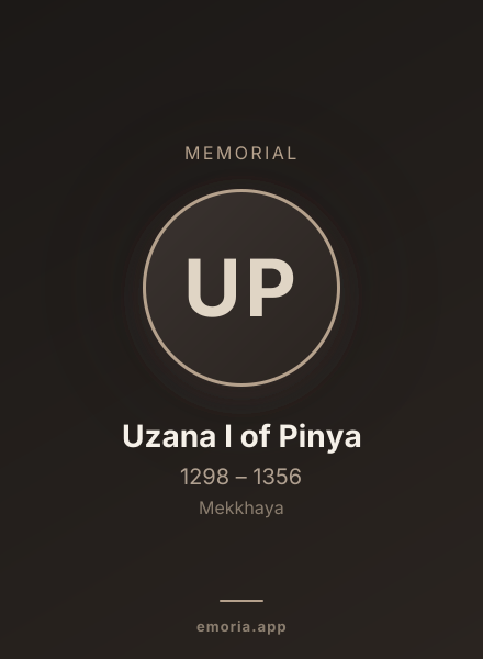 Memorial portrait of Uzana I of Pinya