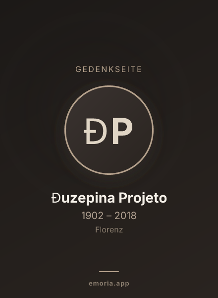 Gedenkportrait von Đuzepina Projeto