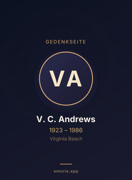 Gedenkportrait von V. C. Andrews