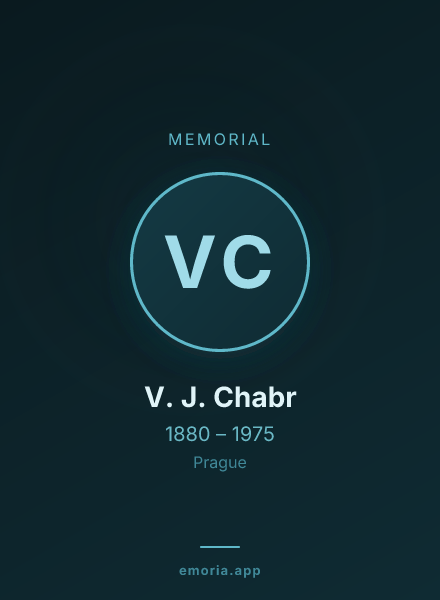 Memorial portrait of V. J. Chabr