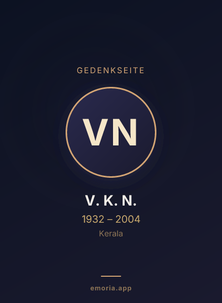 Gedenkportrait von V. K. N.