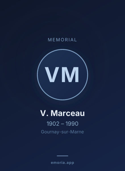 Memorial portrait of V. Marceau