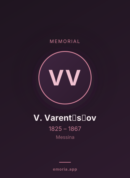 Memorial portrait of V. Varent︠s︡ov