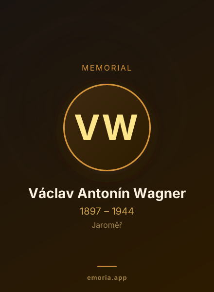 Memorial portrait of Václav Antonín Wagner