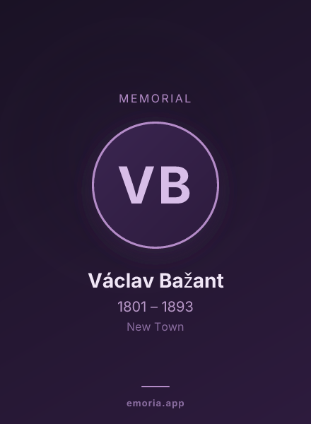 Memorial portrait of Václav Bažant