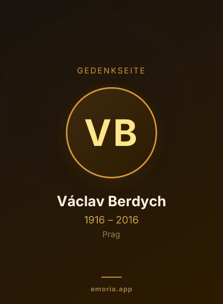 Gedenkportrait von Václav Berdych