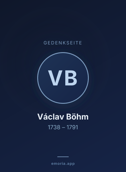 Gedenkportrait von Václav Böhm