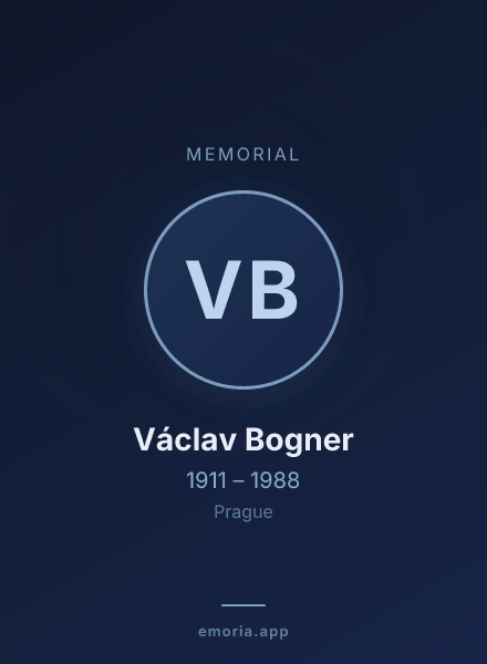 Memorial portrait of Václav Bogner