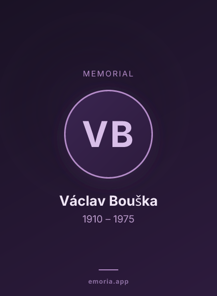 Memorial portrait of Václav Bouška