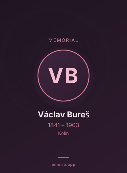 Memorial portrait of Václav Bureš