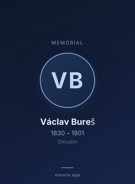 Memorial portrait of Václav Bureš