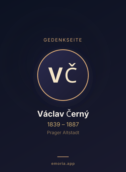 Gedenkportrait von Václav Černý