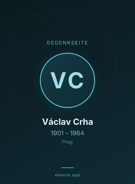Gedenkportrait von Václav Crha