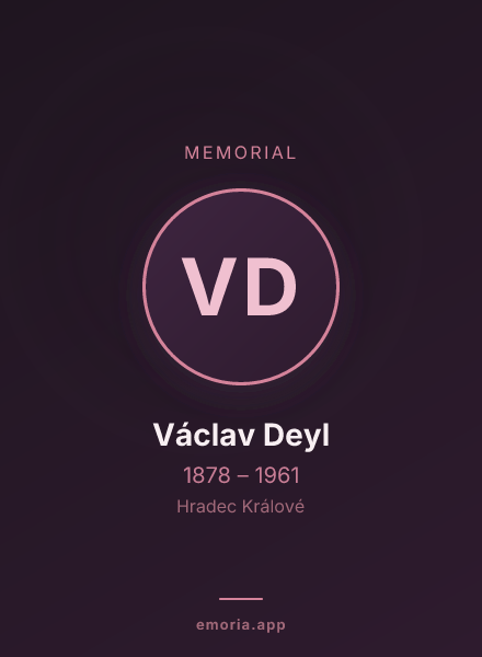 Memorial portrait of Václav Deyl