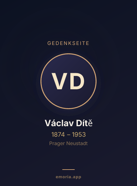Gedenkportrait von Václav Dítě