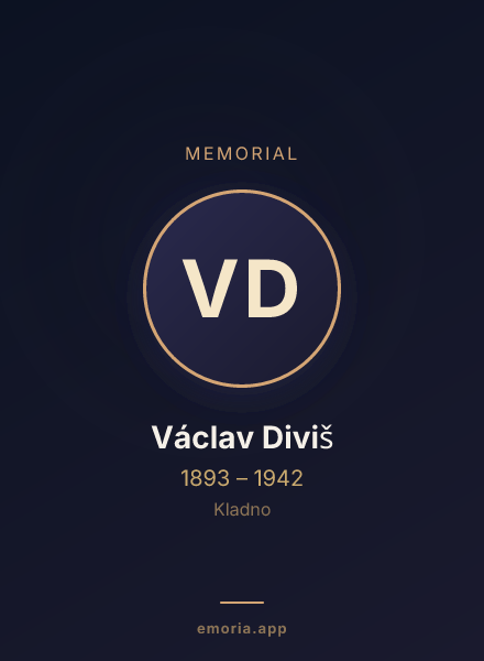 Memorial portrait of Václav Diviš