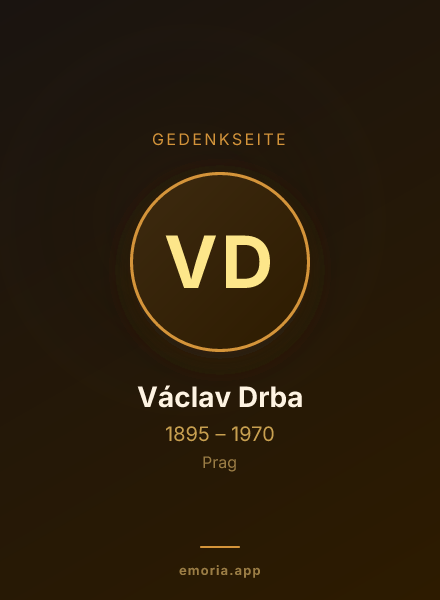 Gedenkportrait von Václav Drba