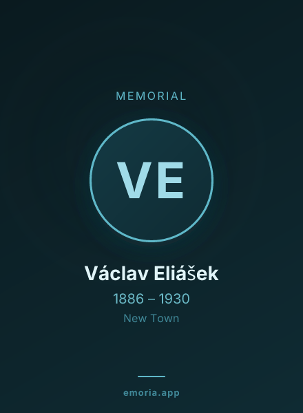 Memorial portrait of Václav Eliášek