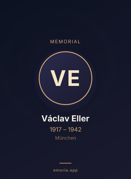 Memorial portrait of Václav Eller