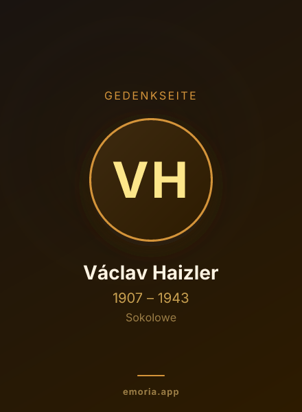 Gedenkportrait von Václav Haizler