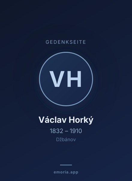 Gedenkportrait von Václav Horký
