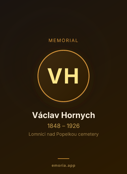Memorial portrait of Václav Hornych