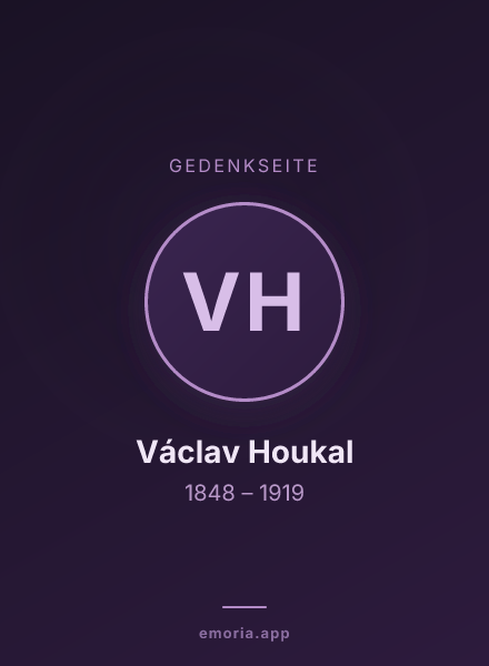 Gedenkportrait von Václav Houkal