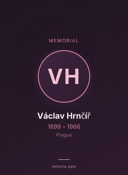Memorial portrait of Václav Hrnčíř