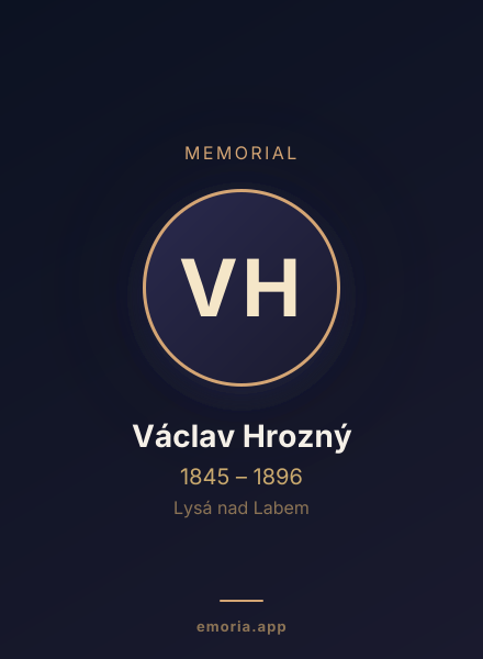 Memorial portrait of Václav Hrozný
