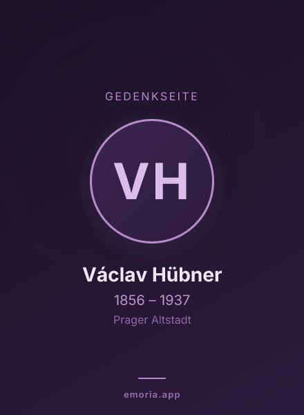 Gedenkportrait von Václav Hübner