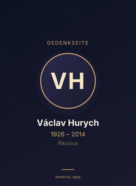 Gedenkportrait von Václav Hurych
