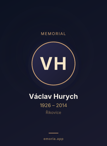 Memorial portrait of Václav Hurych