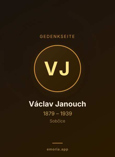 Gedenkportrait von Václav Janouch