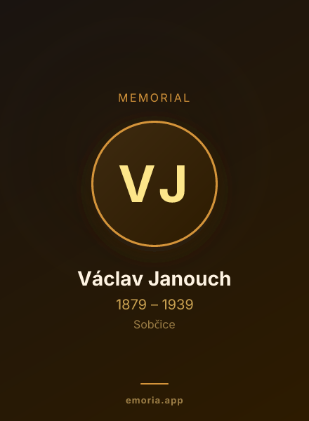 Memorial portrait of Václav Janouch