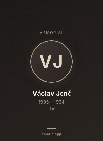 Memorial portrait of Václav Jenč