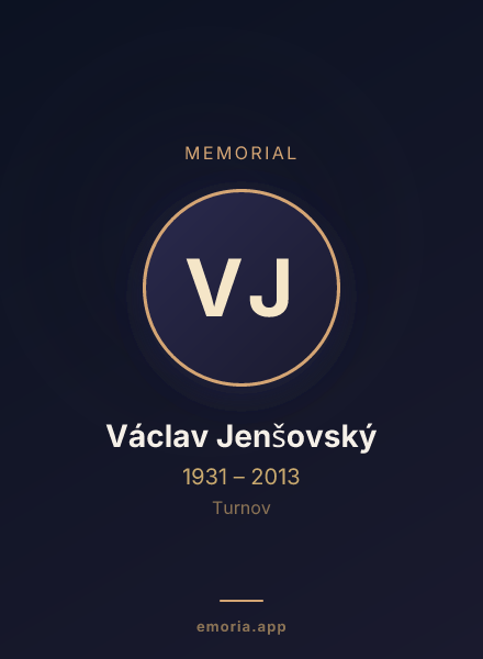 Memorial portrait of Václav Jenšovský