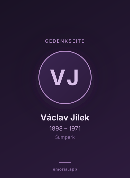 Gedenkportrait von Václav Jílek